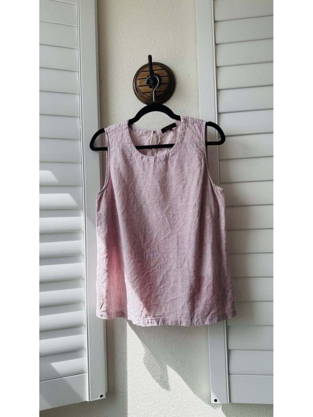 Quince 100% European Linen Tank Top Size M